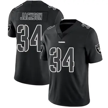 Bo Jackson Las Vegas Raiders 34 White Vapor Limited Jersey - Allprintify