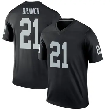 Cliff Branch Name & Number Game Day V-Neck T-Shirt - Black - Tshirtsedge