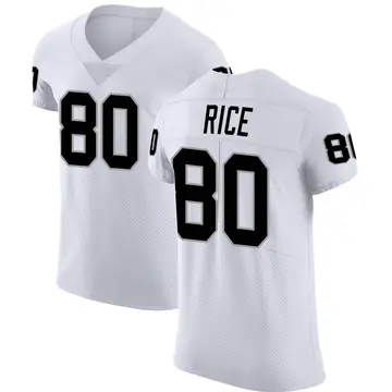 Jerry Rice Las Vegas Raiders Men's Legend White Color Rush T-Shirt