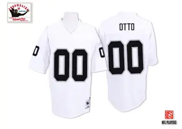 Jim Otto Oakland Raiders Jersey #00 Limited White Vapor Untouchable Rush