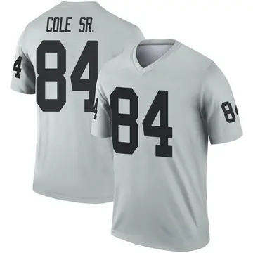 Keelan Cole Sr. Las Vegas Raiders Men's Name & Number Logo T-Shirt - Ash