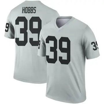 NATE HOBBS Las Vegas Raiders signed Jersey Beckett Witnessed COA WT37447