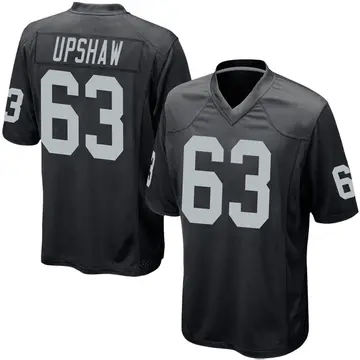 Wilson Gene Upshaw Las Vegas Raiders Men's Black Backer Long Sleeve T-Shirt  