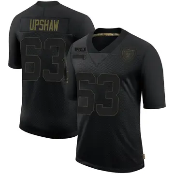 Jerseyrama Gene Upshaw #63 Oakland Custom Stitched Black Football Jersey Various Sizes New No Brands/Logos Sizes S-3xl