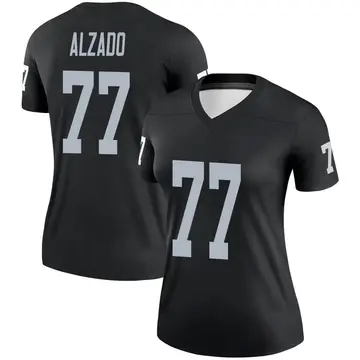 Lyle Alzado Las Vegas Raiders Women's Name & Number Logo Slim Fit Long  Sleeve T-Shirt - Ash