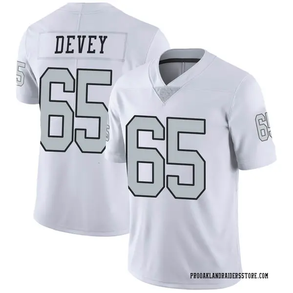 Youth Jordan Devey Las Vegas Raiders Limited White Color Rush Jersey ...