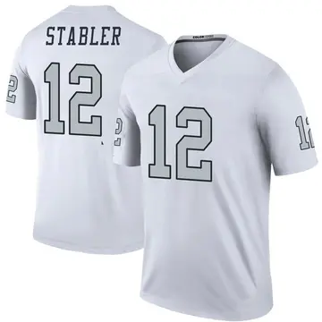 Jerseyrama Ken Stabler Jersey #12 Oakland/LA Unsigned Custom Stitched White Football New No Brands/Logos Sizes S-3xl, Size: Small