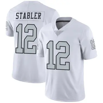 Jerseyrama Ken Stabler Jersey #12 Oakland/LA Unsigned Custom Stitched White Football New No Brands/Logos Sizes S-3xl, Size: Small