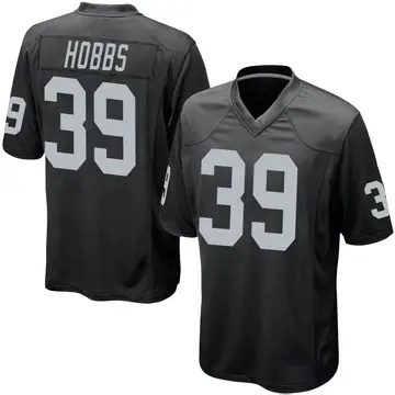 Nate Hobbs Las Vegas Raiders Youth Name & Number Logo T-Shirt - Ash