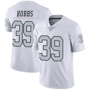 NATE HOBBS Las Vegas Raiders signed Jersey Beckett Witnessed COA WT37447